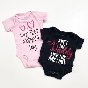 Rabbit Skins/Baby Starters baby girls bodysuits
